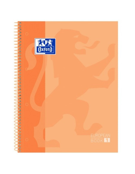 ▷ CUADERNO OXFORD MELOCOTON MICROPERFORADO A4+ 80H. 90G C 5MM T/D | Taine - Imagen 1