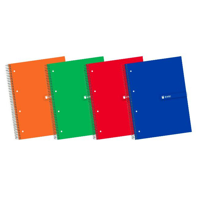 ▷ CUADERNO ENRI A4 MICROPERFORADA160HJ 60GR C/5 T.EXTRADURA | Taine - Imagen 1