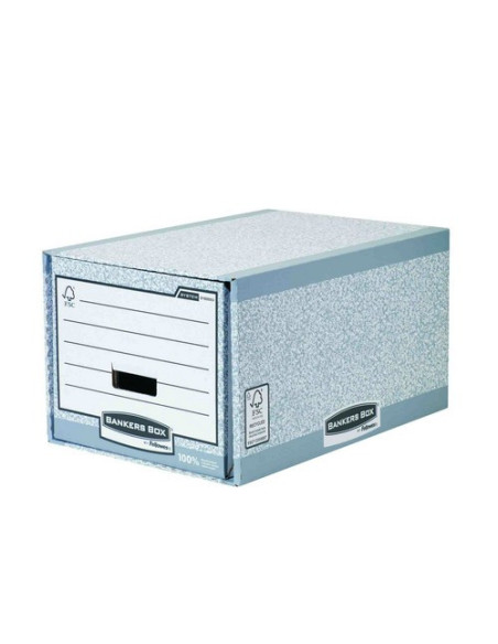 ▷ CAJON ARHIVADOR eco CARTON GRIS/BLANCO BANKERS BOX | Taine - Imagen 1