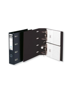 ▷ ARCHIVADOR ELBA DOBLE PALANCA A4 LOMO 75MM NEGRO PVC RADO | Taine - Imagen 1