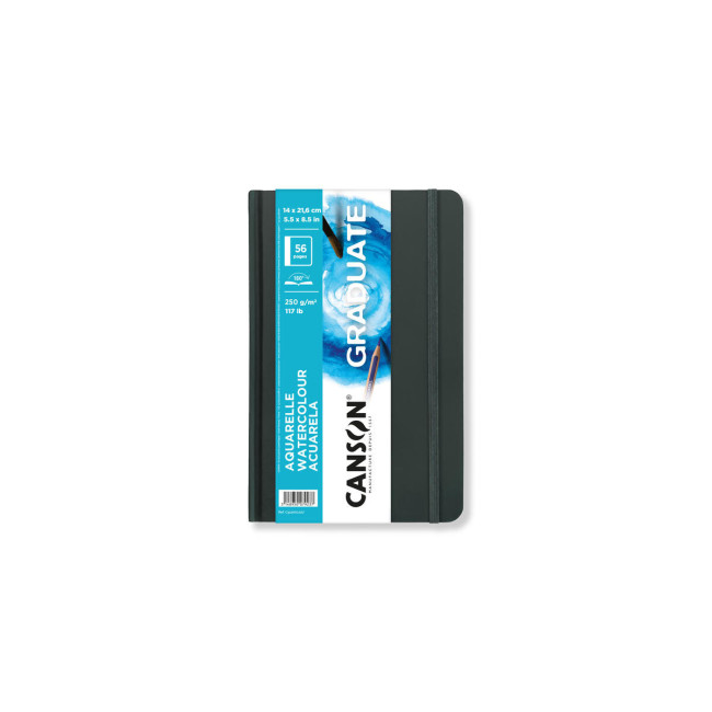 ▷ BLOC ACUARELA 21,6X14 250GRS C/ GOMA RETRATO GRADUATE | Taine - Imagen 1
