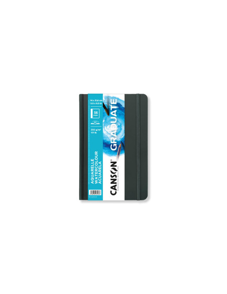 ▷ BLOC ACUARELA 21,6X14 250GRS C/ GOMA RETRATO GRADUATE | Taine - Imagen 1