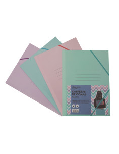 ▷ CARPETA FABRISA 3 SOLAPAS PASTEL FOLIO SURTIDAS CLASICAS | Taine - Imagen 1