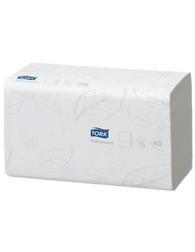 ▷ TOALLA TORK SECAMANOS PLEGADA EN V CELULOSA 23x24,8 cm. 2 CAPAS PAQUETE de 250 | Taine - Imagen 1
