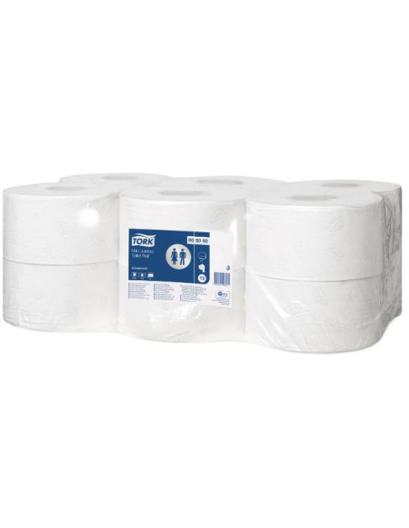 ▷ PAPEL TORK HIGIENICO JUMBO 2 CAPAS 160 MT 12 ROLLOS PARA DISPENSADOR T2 | Taine - Imagen 1