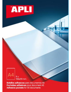 ▷ BOLSILLOS APLI ADHESIVOS PORTADOCUMENTOS | Taine - Imagen 1