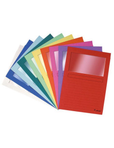 ▷ SUBCARPETAS EXACOMPTA CON VENTANA COLORES VIVOS | Taine - Imagen 2