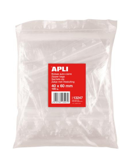 ▷ BOLSAS APLI A UTOCIERRE ZIP | Taine - Imagen 1