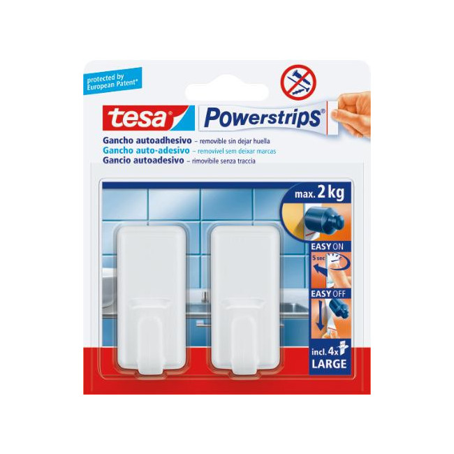 ▷ PERCHAS TESA ADHESIVAS POWERSTRIPS | Taine - Imagen 1