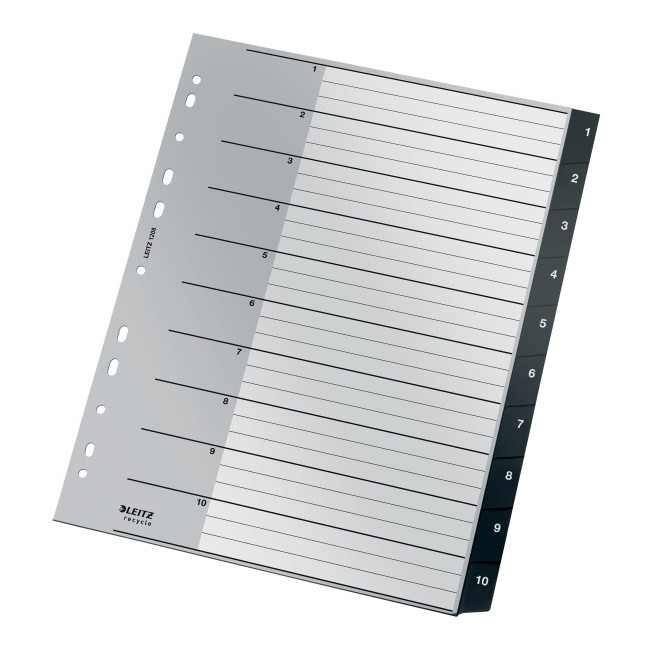 ▷ ÍNDICE LEITZ MULTITALADRO RECYCLE PP EXTRA ANCHO | Taine - Imagen 1