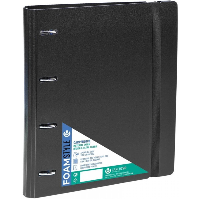▷ CARPEBLOCK CARCHIVO NEGRA PP FOAM STLYE 4/35 100H 4SEP SOBRE | Taine - Imagen 1