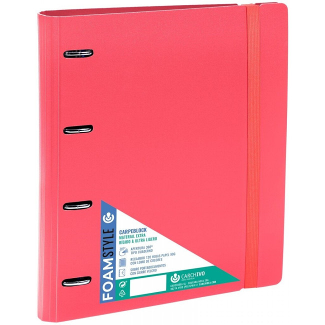 ▷ CARPEBLOCK CARCHIVO ROJO PP FOAM STLYE 4/35 100H 4SEP SOBRE | Taine - Imagen 1