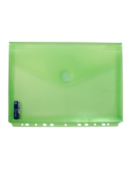 ▷ SOBRE OFFICE BOX VERDE V-LOCK MULTITALADRO Y FUELLE A4+ CLASSIC | Taine - Imagen 1