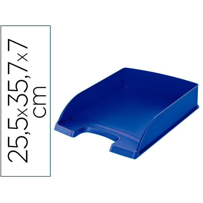 ▷ BANDEJA LEITZ RECYCLE A4 APILABLE AZUL | Taine - Imagen 1