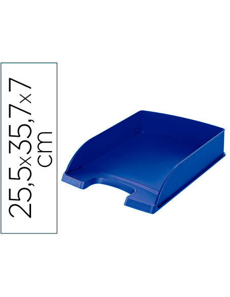 ▷ BANDEJA LEITZ RECYCLE A4 APILABLE AZUL | Taine - Imagen 1