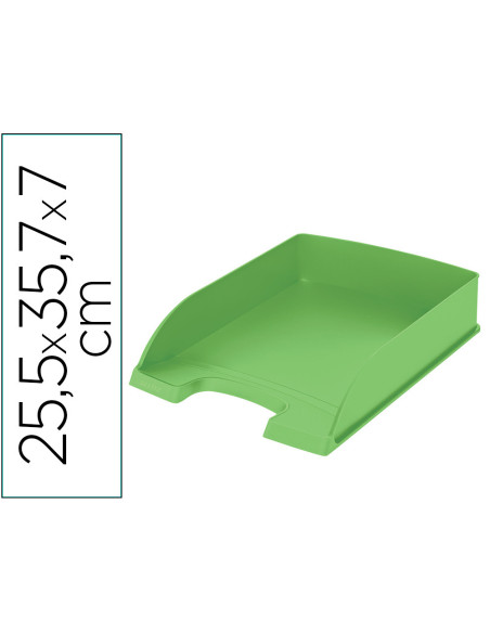 ▷ BANDEJA LEITZ RECYCLE A4 APILABLE VERDE | Taine - Imagen 1