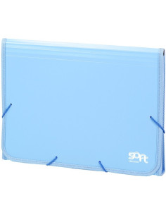 ▷ ACORDEON PP SOFT FOLIO 13 DPTOS RIBETE GOMA AZUL | Taine - Imagen 1