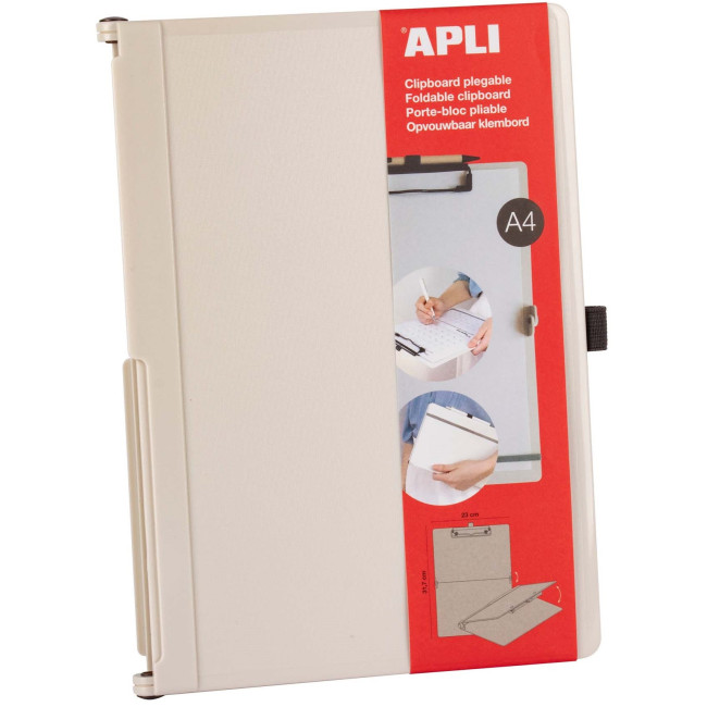 ▷ CLIPBOARD PLEGABLE A4 317 X 230 MM BLANCO APLI | Taine - Imagen 1
