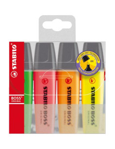 ▷ ROTULADOR STABILO BOSS 4 UDS BOSS 70/4 FLUORESCENTES | Taine - Imagen 1