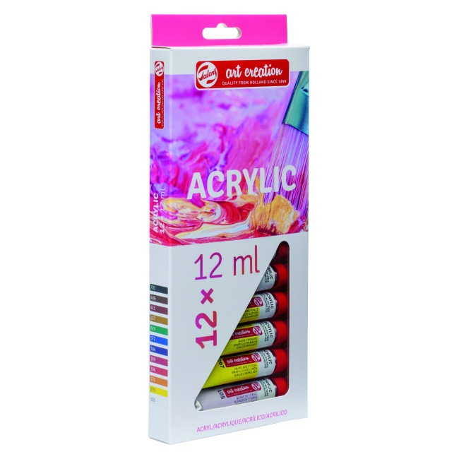 ▷ SET 8 TUBOS ACRILICOS 12ML ARTCREATION | Taine - Imagen 1