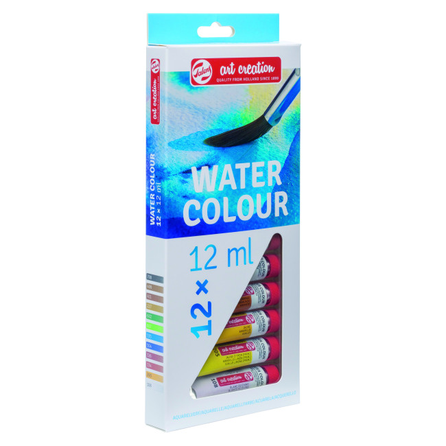 ▷ SET 12 TUBOS ACUARELA 12ML ARTCREATION | Taine - Imagen 1