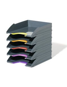 ▷ BANDEJAS DURABLE JUEGO DE 5UDS VARICOLOR® 255X55X330MM | Taine - Imagen 1