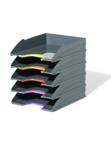 ▷ BANDEJAS DURABLE JUEGO DE 5UDS VARICOLOR® 255X55X330MM | Taine - Imagen 1