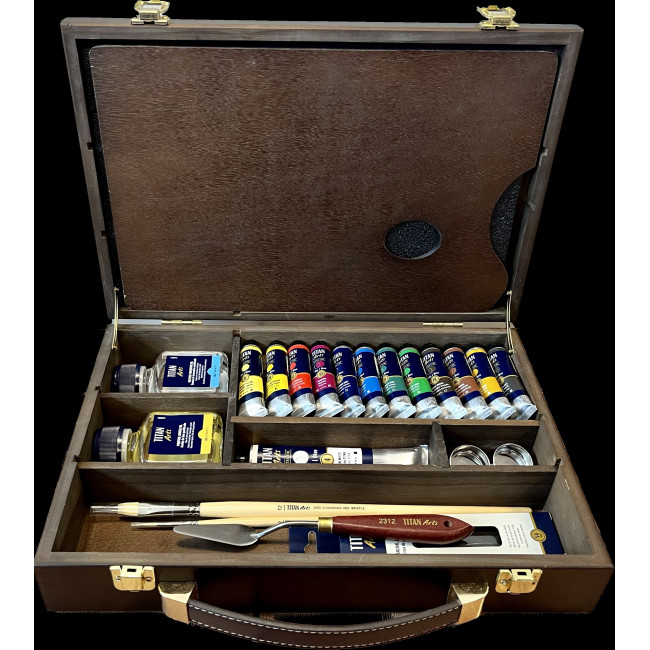 ▷ CAJA OLEO ARTS TITAN EXTRAFINO 12TUBOS 20ML | Taine - Imagen 1