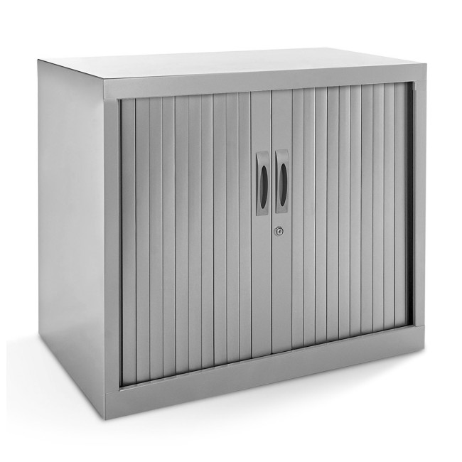 ▷ ARMARIO ROCADA METÁLICO PERSIANA 70 x 80 x 45 cm RAL 9006 INCLUYE 1 BALDA | Taine - Imagen 1