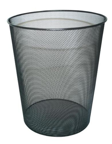 ▷ PAPELERA POESSA REJILLA NEGRA 18L 24X34 CM | Taine - Imagen 1