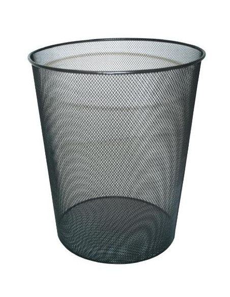 ▷ PAPELERA POESSA REJILLA NEGRA 18L 24X34 CM | Taine - Imagen 1