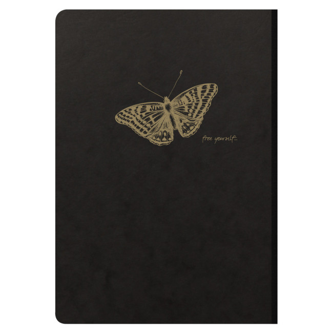 ▷ LIBRETA EXACLAIR COSIDO A5 96HJ RAYADO NEGRA | Taine - Imagen 1