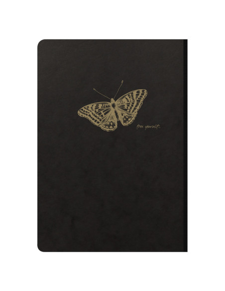 ▷ LIBRETA EXACLAIR COSIDO A5 96HJ RAYADO NEGRA | Taine - Imagen 1