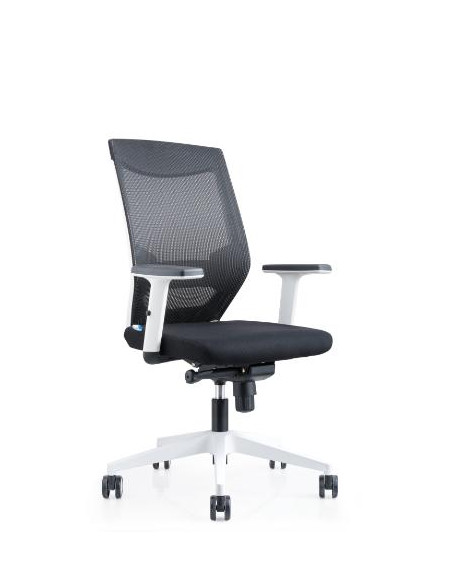 ▷ SILLA ROCADA OFICINA RD908W NEGRA BRAZOS | Taine - Imagen 1