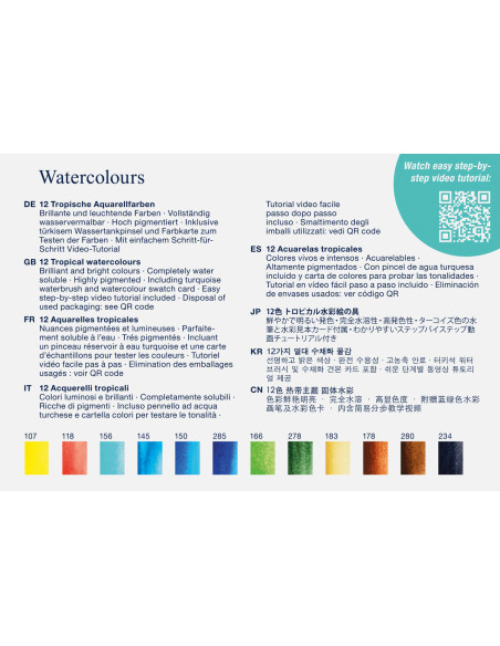 ▷ ESTUCHE FABER CASTELL 12 ACUARELAS + PINCEL | Taine - Imagen 2