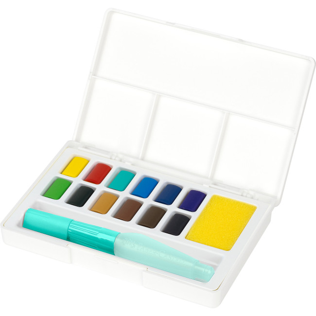 ▷ ESTUCHE FABER CASTELL 12 ACUARELAS + PINCEL | Taine - Imagen 3