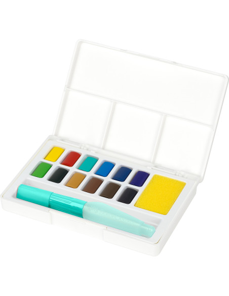 ▷ ESTUCHE FABER CASTELL 12 ACUARELAS + PINCEL | Taine - Imagen 3