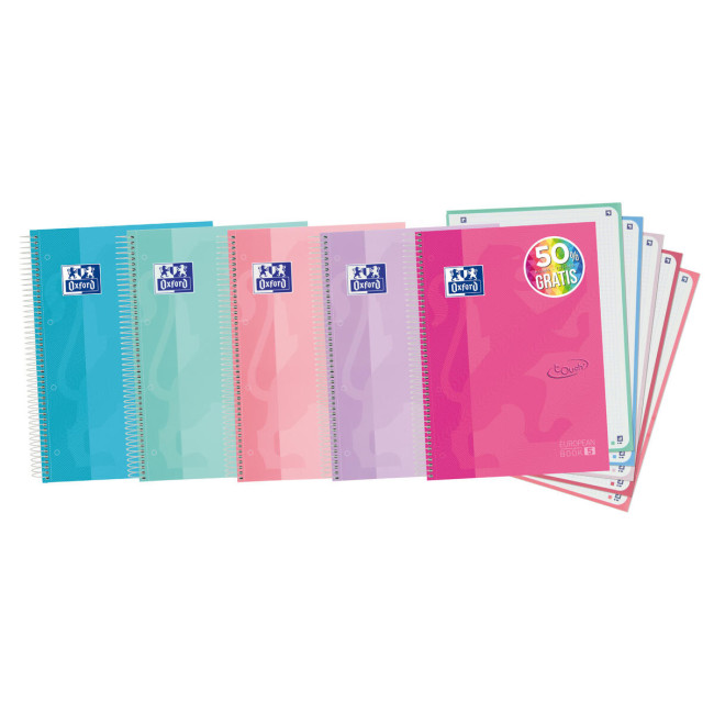 ▷ CUADERNO OXFORD MICROPERFORADO A4 120HJ 90G C 5X5 T/EXTRAD | Taine - Imagen 1