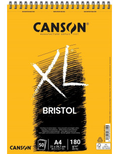 ▷ BLOC DIBUJO CANSON XL A4 50H 180G BISTROL ESPIRAL MICR DRAWING | Taine - Imagen 1