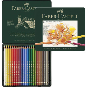 ▷ LAPICES FABER CASTELL 24 UDS POLYCROMOS SURTIDOS | Taine - Imagen 1