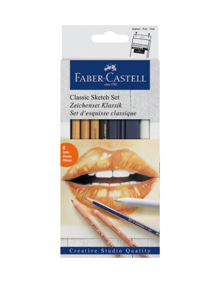 ▷ LAPICEROS FABER CASTELL SET PARA DISEÑO CREATIVE STUDIO | Taine - Imagen 1