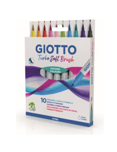 ▷ ROTULADORES TURBO 10 UDS SOFT PINCEL LETTERING | Taine - Imagen 1