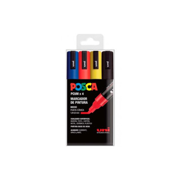 ▷ SET ROTULADORES POSCA 4 UDS PC5M BASIC | Taine - Imagen 1
