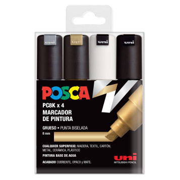 ▷ SET ROTULADORES POSCA 4 UDS PC8K/4C GSWB | Taine - Imagen 1