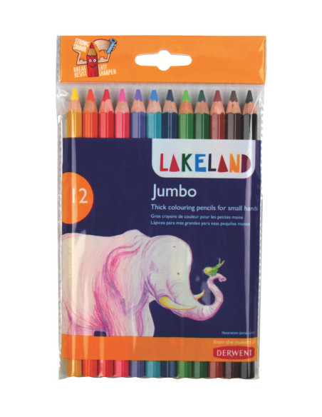 ▷ LAPICES DERWERT 12 UDS COLORES JUMBO ACADEMIA | Taine - Imagen 1