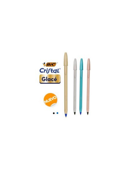 ▷ BOLIGRAFO BIC CRISTAL PLATA GLASE | Taine - Imagen 1