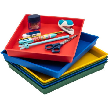 ▷ BANDEJA FAIBO MULTIUSOS OPACAS SURTIDAS 28X22,5X3CM | Taine - Imagen 1