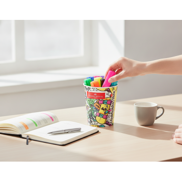 ▷ ROTULADOR FABER CASTELL TEXTLINER FLUOR 46 TARRINA HELADO 10 UND | Taine - Imagen 2
