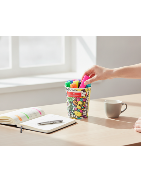 ▷ ROTULADOR FABER CASTELL TEXTLINER FLUOR 46 TARRINA HELADO 10 UND | Taine - Imagen 3
