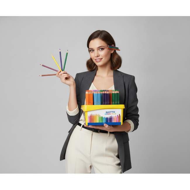 ▷ LAPICEROS COLOR GIOTTO STILNOVO SCHOOLPACK 192UDS | Taine - Imagen 2